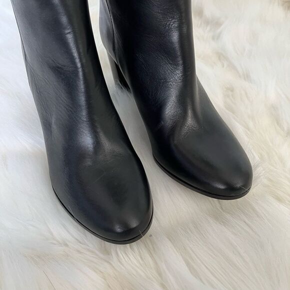 Maje h18 fold over leather boots black. - Picture 5 of 8